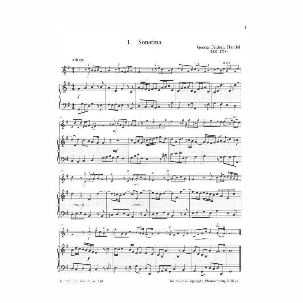 DeKeyser/Waterman -The Young Violinist's Repertoire Book 4 - Violin and Piano - Faber Music Edition