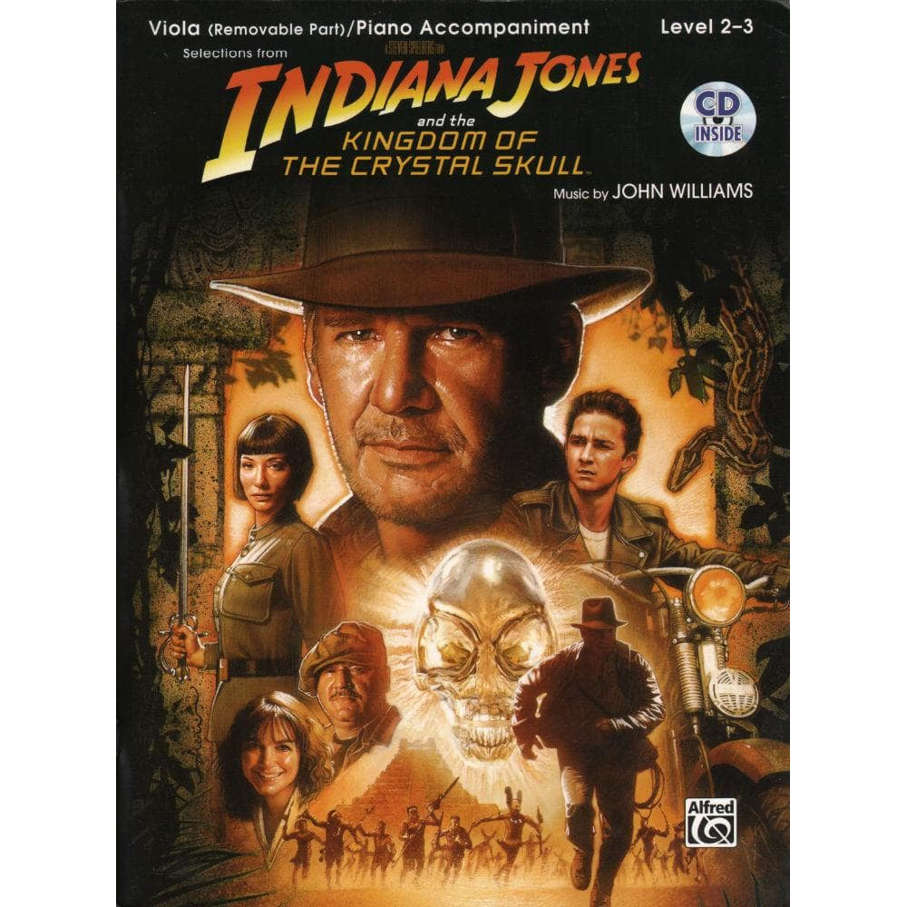 Williams, John - Indiana Jones: Kingdom of the Crystal Skull - Viola solo - Book/CD set - Alfred Music Publishing