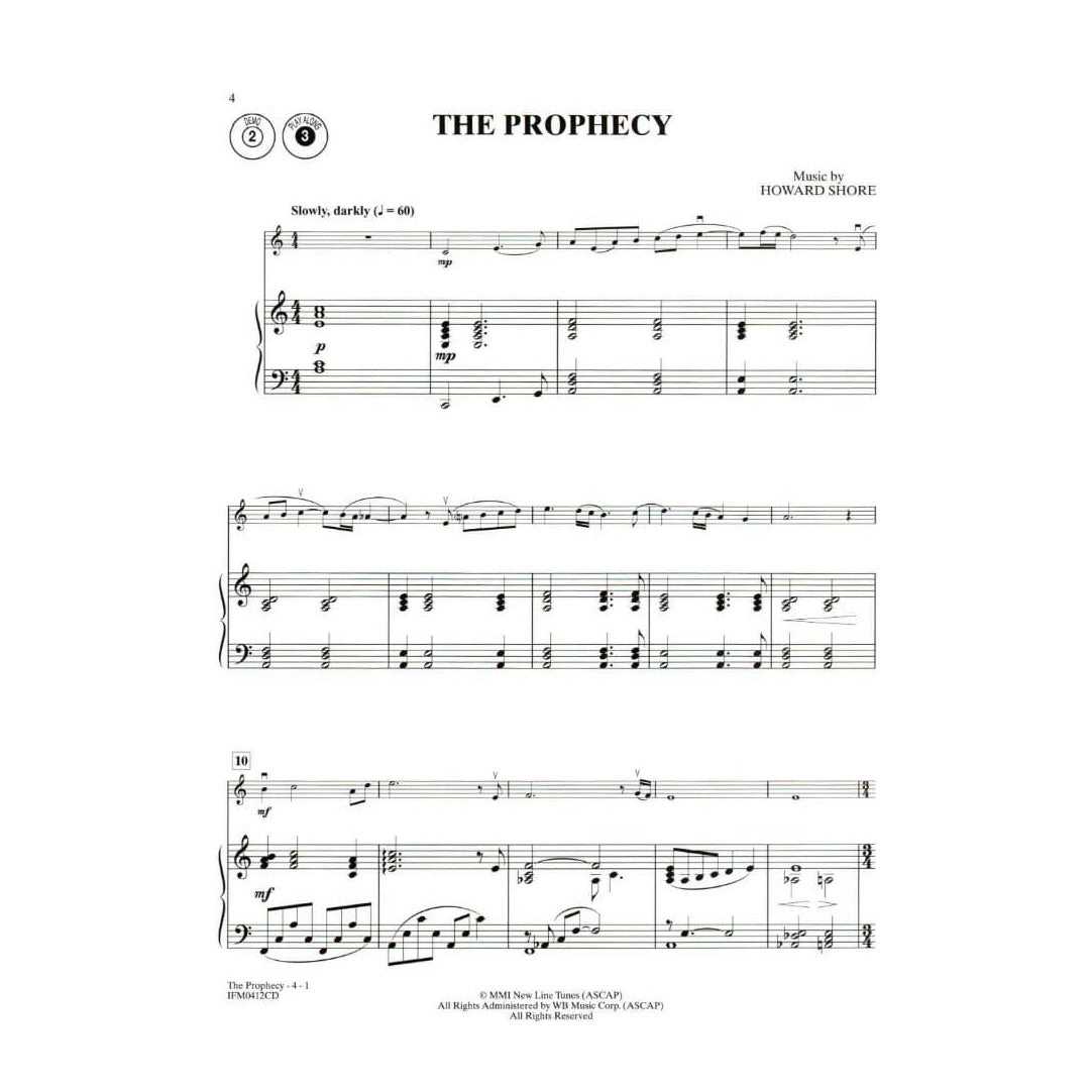 The Lord of the Rings - Violin and Piano - Book/CD set - Warner Brothers Music