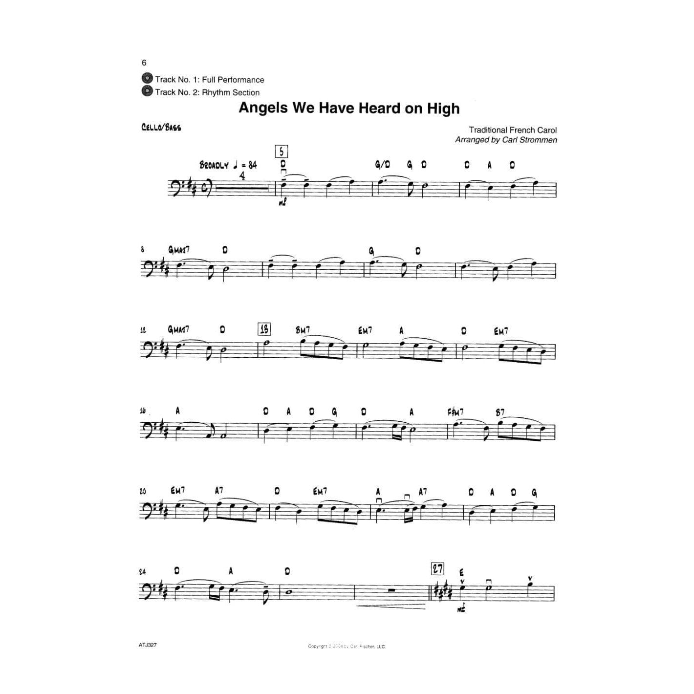 Strommen/Rosen - Swing Into Christmas For Cello and Bass Published by Carl Fischer