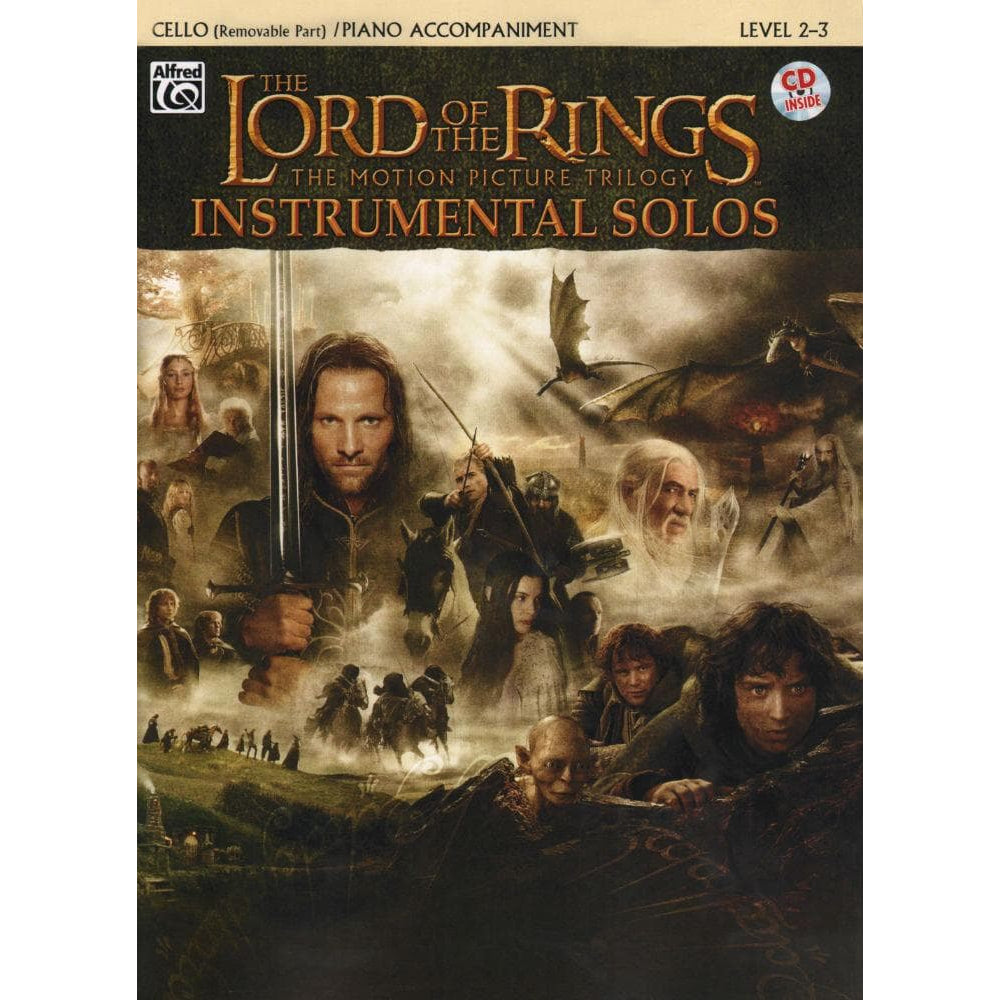The Lord of the Rings - Cello and Piano - Book/CD set - Warner Brothers Music