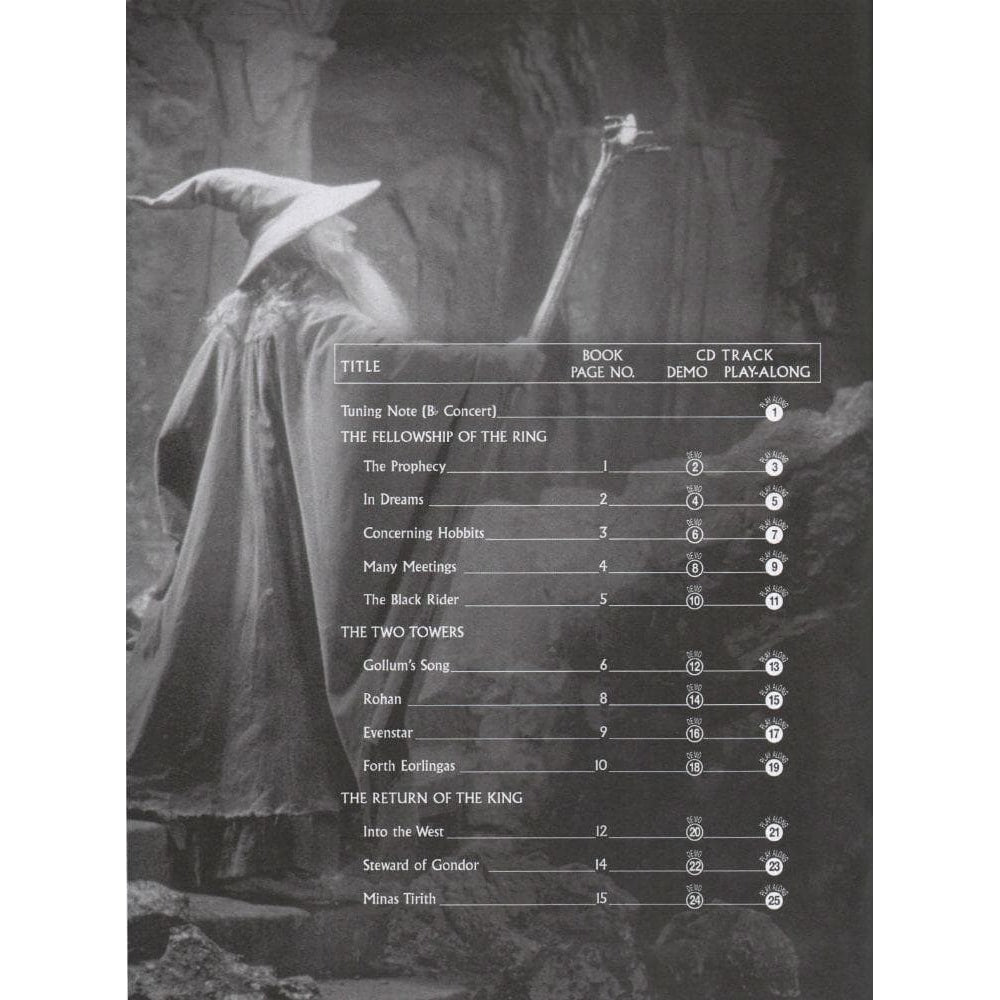 The Lord of the Rings - Cello and Piano - Book/CD set - Warner Brothers Music