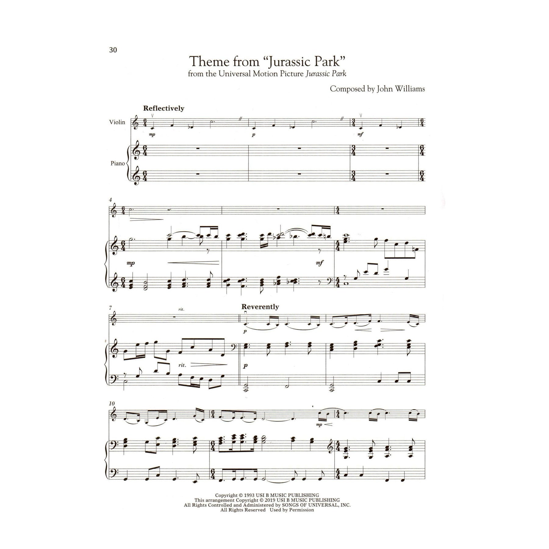 Movie Themes for Classical Players - Violin and Piano - with Online Audio Accompaniment/Sheet Music - Hal Leonard