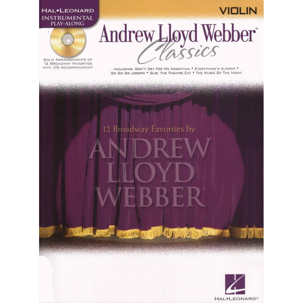 Andrew Lloyd Webber Classics for Violin with CD Accompaniment - Hal Leonard Edition