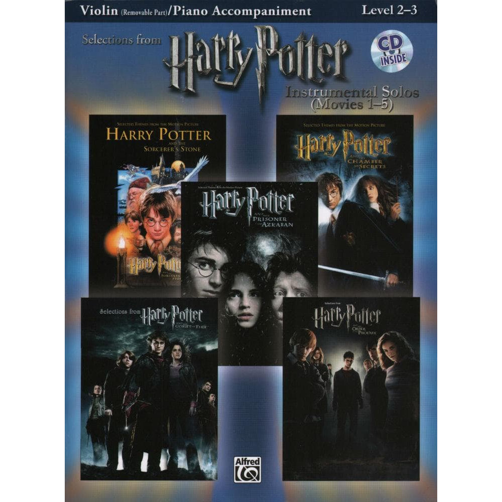 Selections from Harry Potter: Instrumental Solos (Movies 1-5) - Violin and Piano - Book/CD set - Alfred Music Publishing