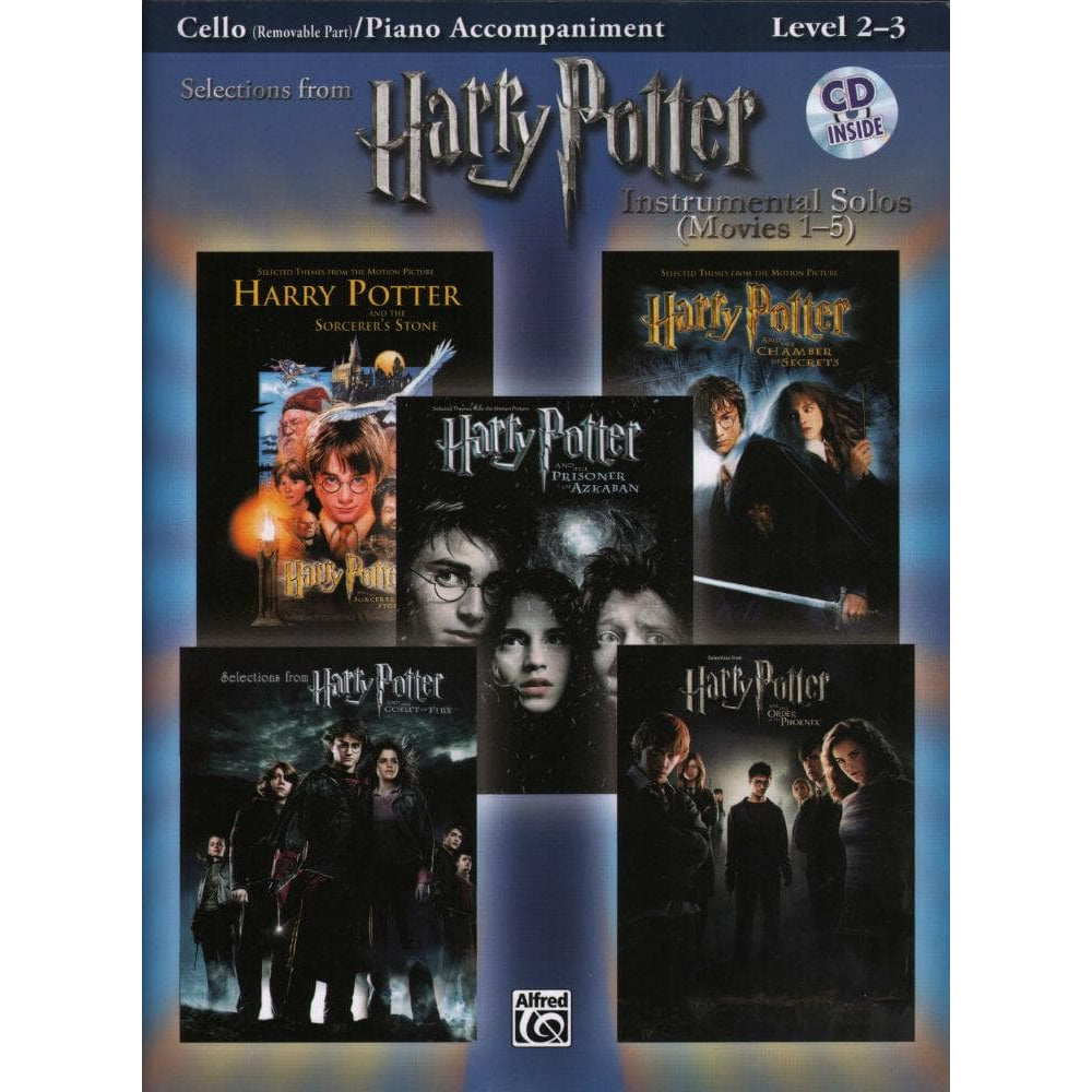 Selections from Harry Potter: Instrumental Solos (Movies 1-5) - Cello and Piano - Alfred Music Publishing
