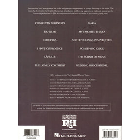 The Sound of Music for Classical Players - Violin and Piano - with Online Audio Accompaniment/Sheet Music - Hal Leonard