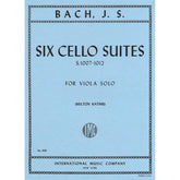 Bach, JS - 6 Cello Suites, BWV 1007-1012 - Viola solo - arranged by Milton Katims - International Music Company