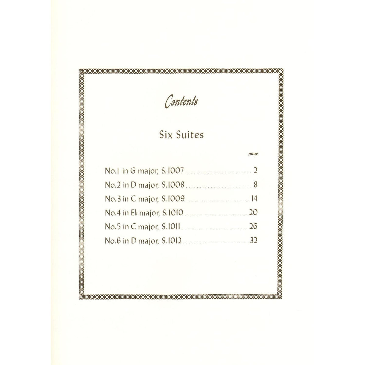 Bach, JS - 6 Cello Suites, BWV 1007-1012 - Viola solo - arranged by Milton Katims - International Music Company