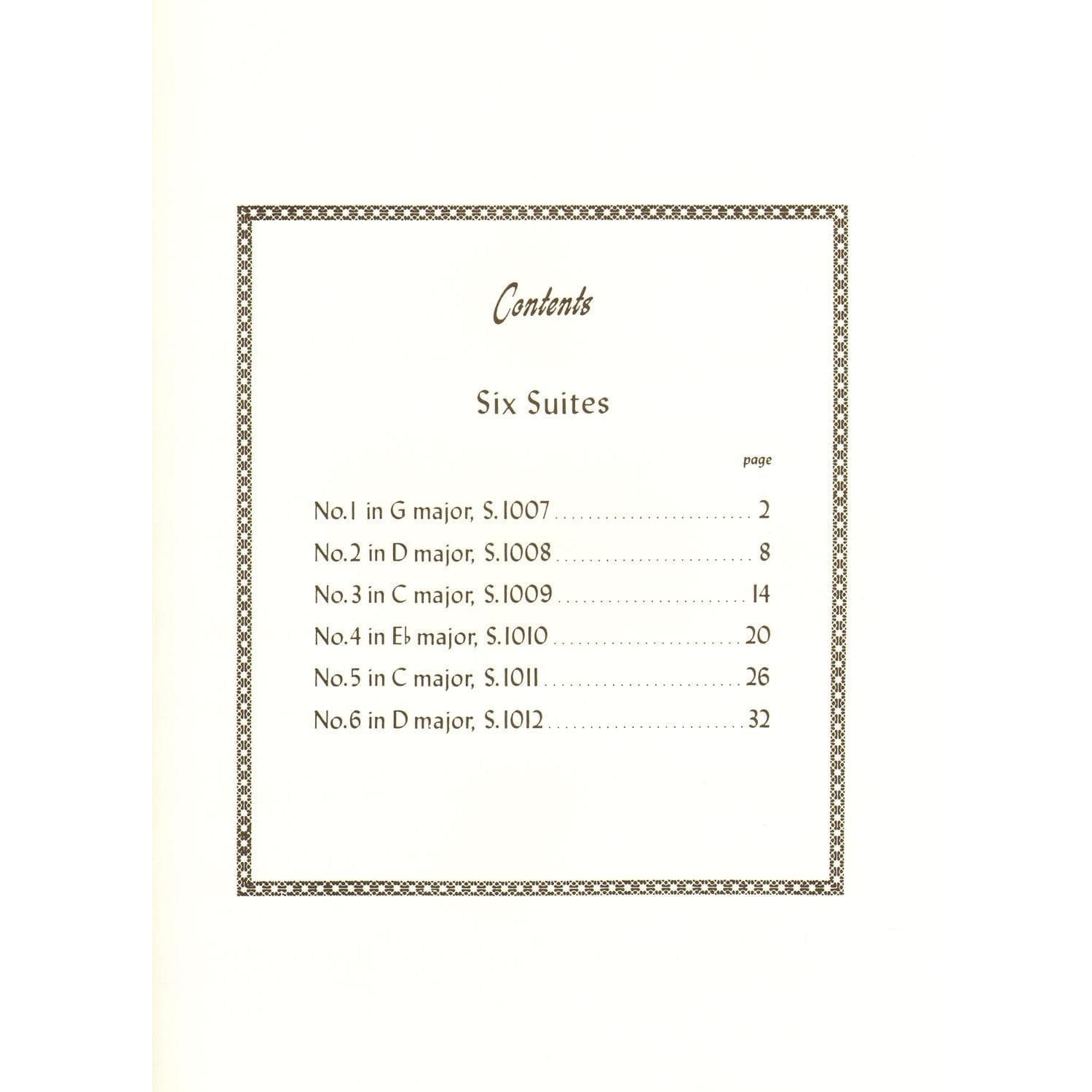 Bach, JS - 6 Cello Suites, BWV 1007-1012 - Viola solo - arranged by Milton Katims - International Music Company