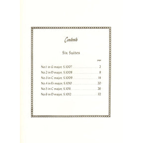 Bach, JS - 6 Cello Suites, BWV 1007-1012 - Viola solo - arranged by Milton Katims - International Music Company
