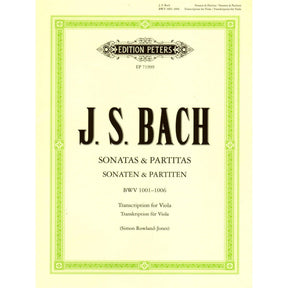 Bach, JS - 6 Sonatas and Partitas, BWV 1001-1006 - Solo Viola - edited by Simon Rowland-Jones - Edition Peters