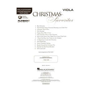 Christmas Favorites - 15 Holiday Favorites - for Viola - with Audio Play-Along - Hal Leonard