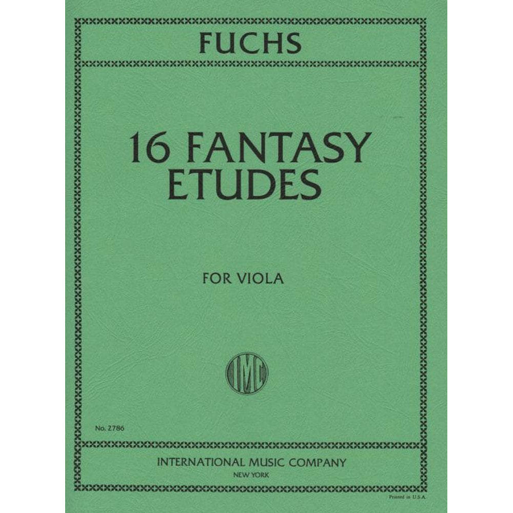 Fuchs, Lillian - 16 Fantasy Etudes - Viola solo - International Edition