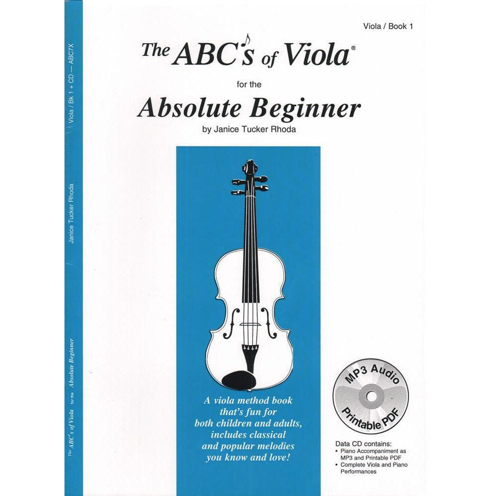 Rhoda, Janice Tucker - ABCs of Viola for the Absolute Beginner - Book 1 - Carl Fischer