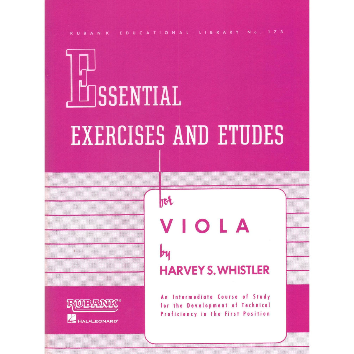 Whistler - Essential Exercises and Etudes for Viola Published by Rubank Publications