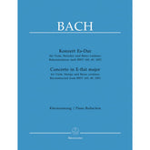 Bach, JS - Concerto in E-flat Major for Viola and Piano - Barenreiter Verlag URTEXT Edition