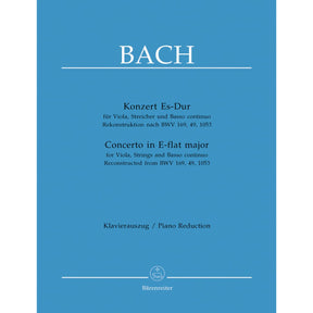 Bach, JS - Concerto in E-flat Major for Viola and Piano - Barenreiter Verlag URTEXT Edition