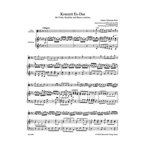 Bach, JS - Concerto in E-flat Major for Viola and Piano - Barenreiter Verlag URTEXT Edition