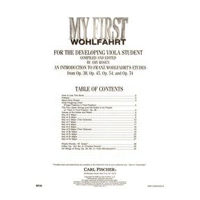My First Wohlfahrt for the Developing Viola Student