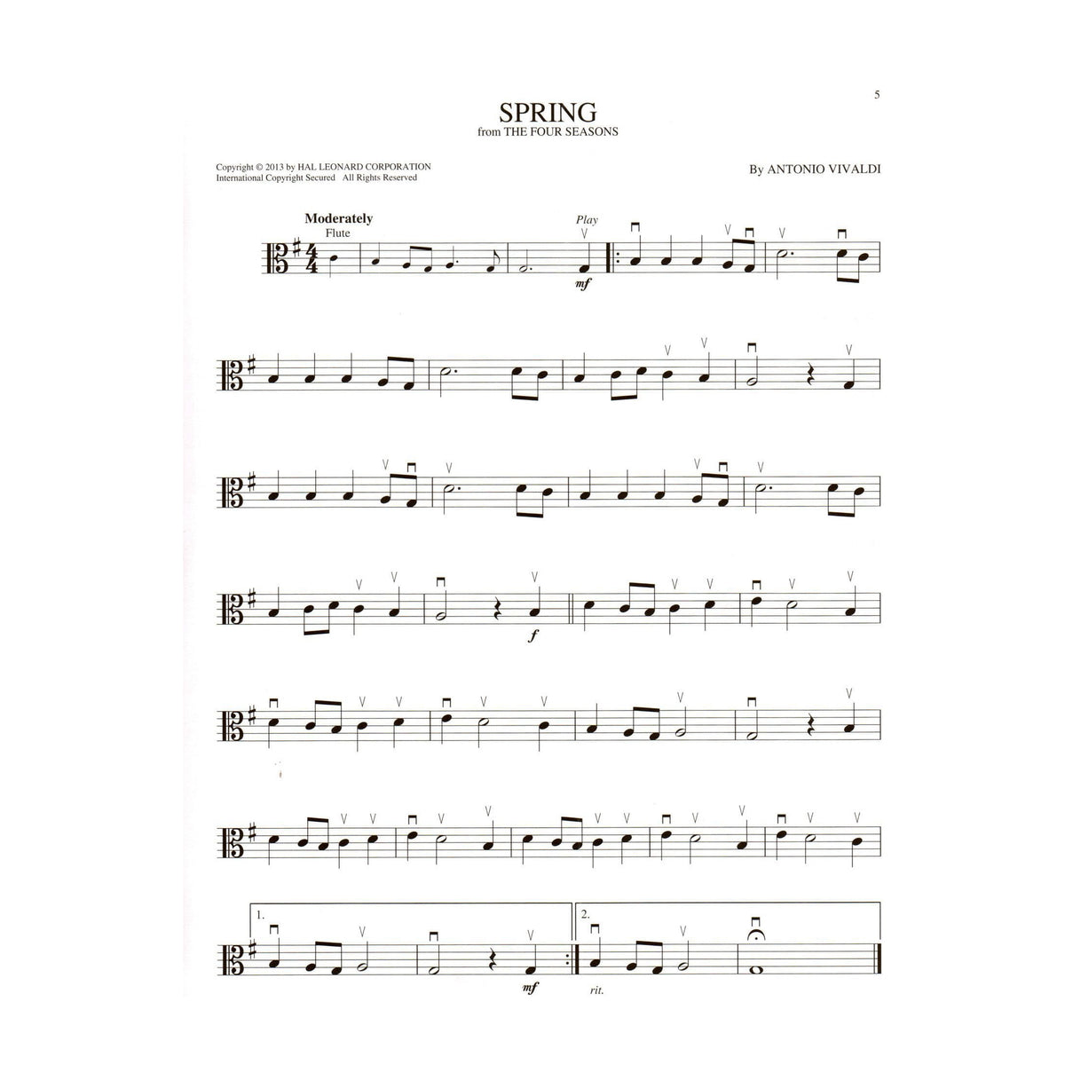 Classical Themes - Instrumental Play-Along - for Viola with Online Audio - Hal Leonard