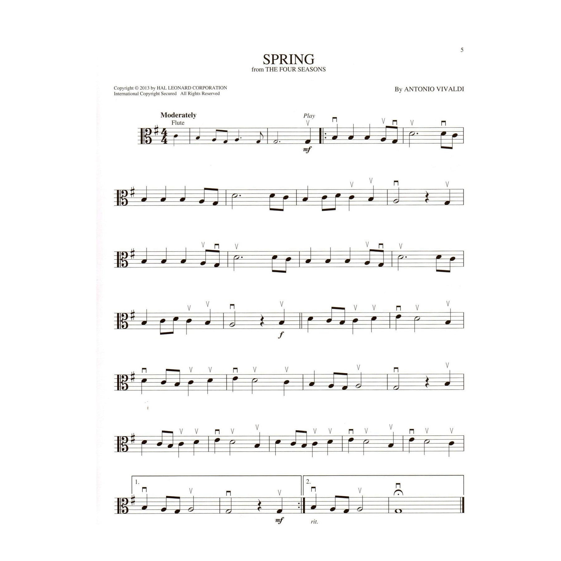 Classical Themes - Instrumental Play-Along - for Viola with Online Audio - Hal Leonard