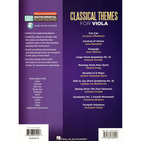 Classical Themes - Instrumental Play-Along - for Viola with Online Audio - Hal Leonard