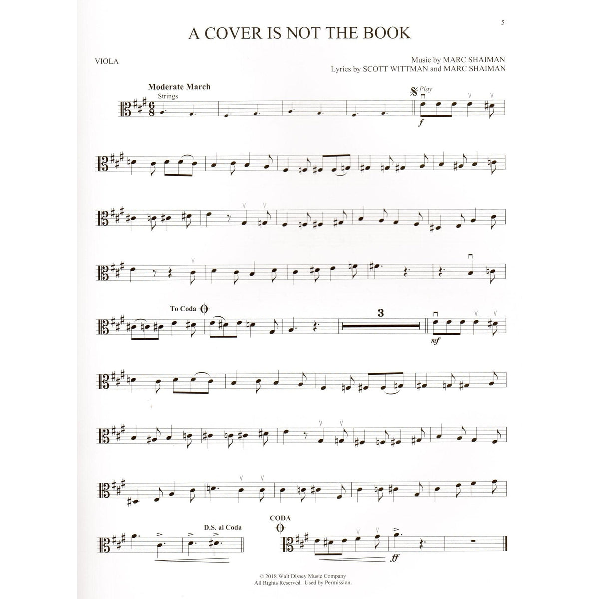 Mary Poppins Returns - for Viola with Audio Accompaniment - Hal Leonard Instrumental Play-Along
