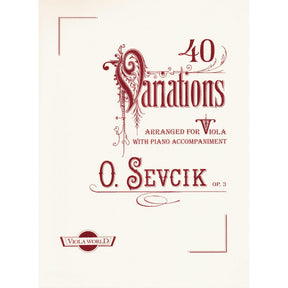 Sevcik, Otakar - Forty Variations for Viola Op 3 - Edited by Alan Arnold - Viola World