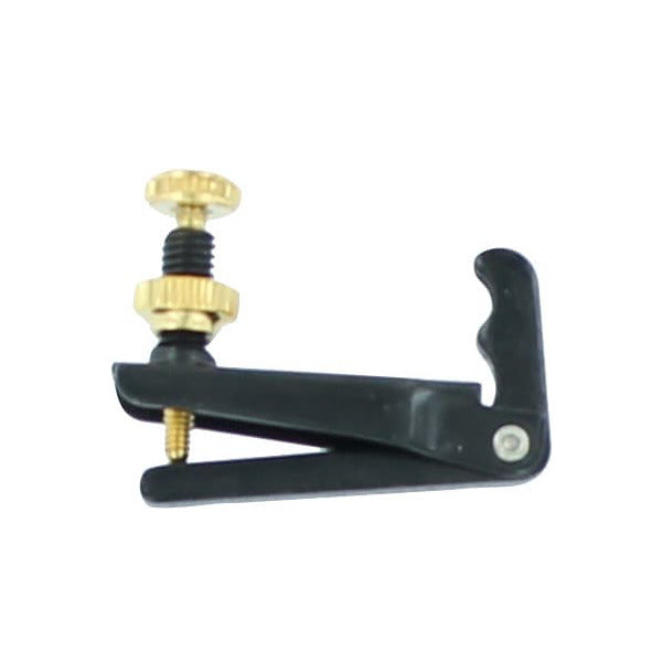 Long Lever 2 Prong Violin String Adjuster - Gold Plated - 4/4 to 3/4 Size