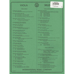 WF Bach - Three Duets for Two Violas - edited by Joachim Altemark and Joseph Vieland - International Music Company