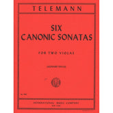 Telemann, Georg Philipp - Six Canonic Sonatas TWV 40:118-123 For Two Violas Published by International Music Company