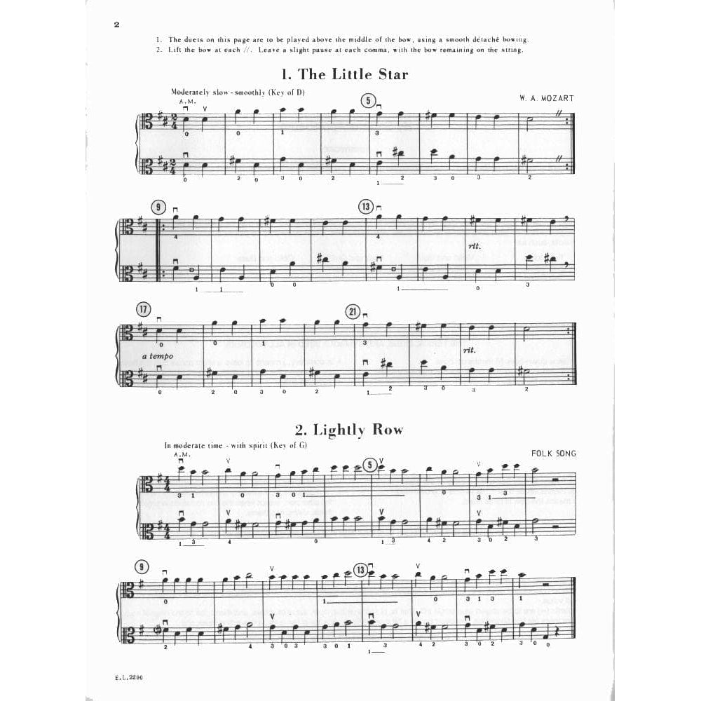 Applebaum, Samuel - Beautiful Music For Two Violas, Volume 1 - Belwin-Mills Publication