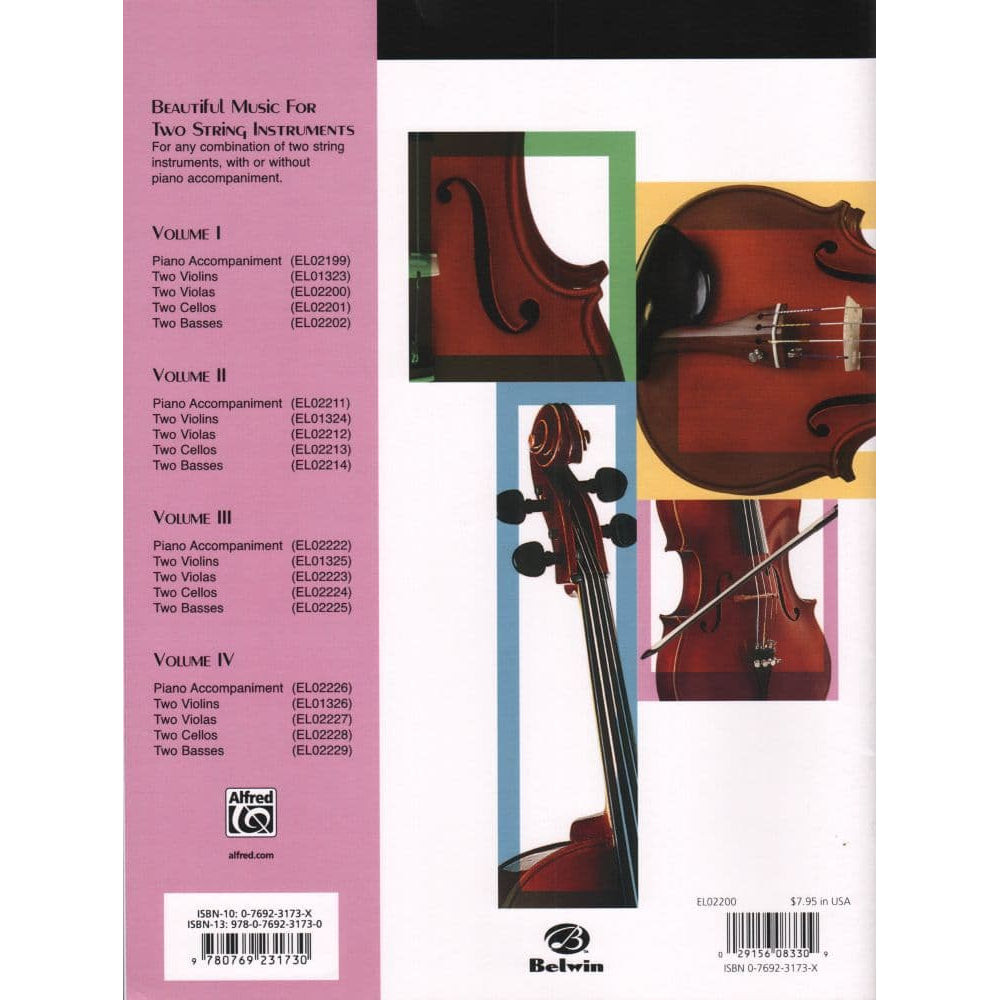 Applebaum, Samuel - Beautiful Music For Two Violas, Volume 1 - Belwin-Mills Publication