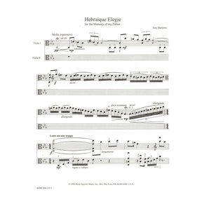 Barlowe, Amy - Hebraique Elegie for Two Violas - Black Squirrel Publication