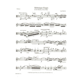 Barlowe, Amy - Hebraique Elegie for Two Violas - Black Squirrel Publication