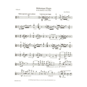 Barlowe, Amy - Hebraique Elegie for Two Violas - Black Squirrel Publication