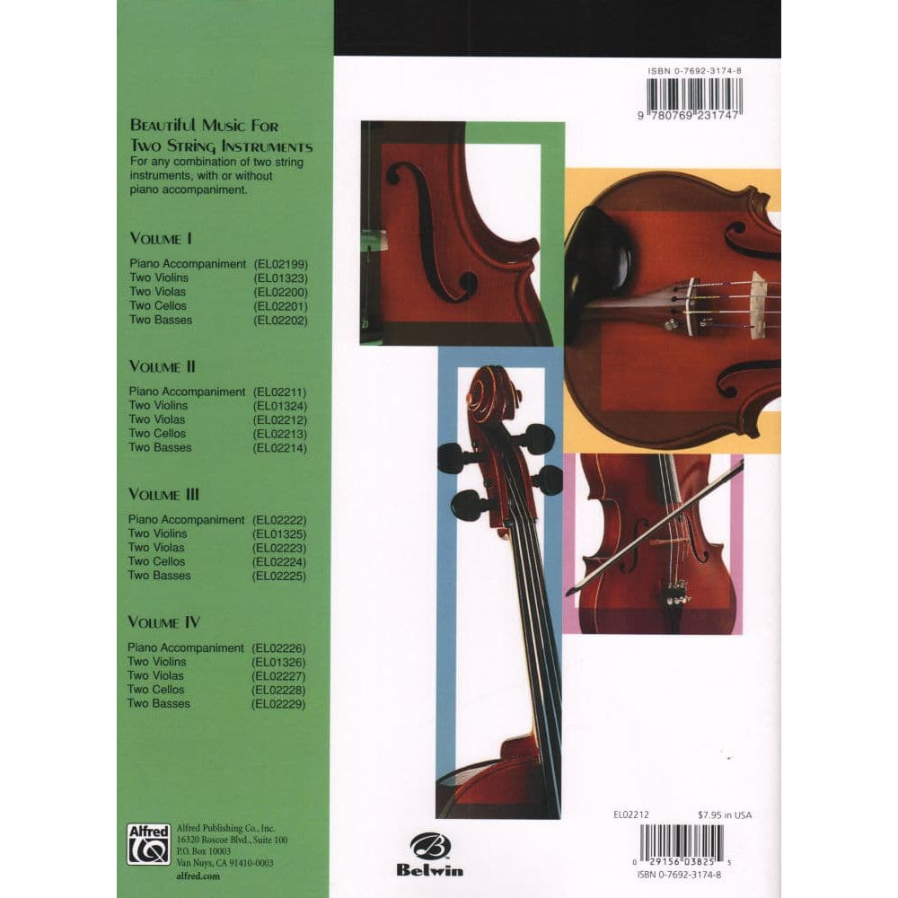 Applebaum, Samuel - Beautiful Music For Two Violas, Volume 2 - Belwin-Mills Publication