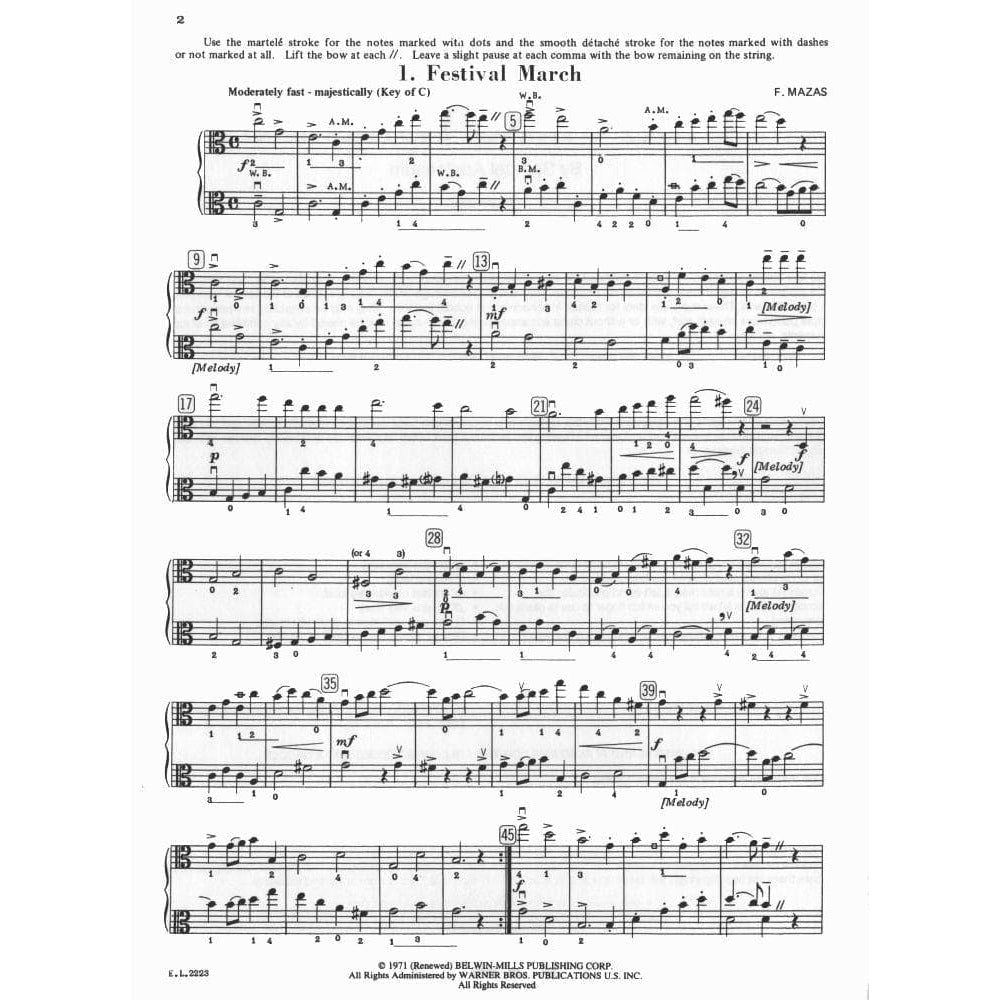 Applebaum, Samuel - Beautiful Music for Two Violas, Volume 3 - Belwin-Mills Publication
