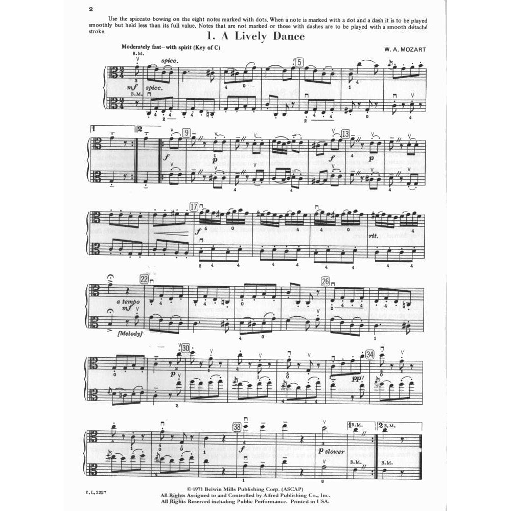 Applebaum, Samuel - Beautiful Music For Two Violas, Volume 4 - Belwin-Mills Publication