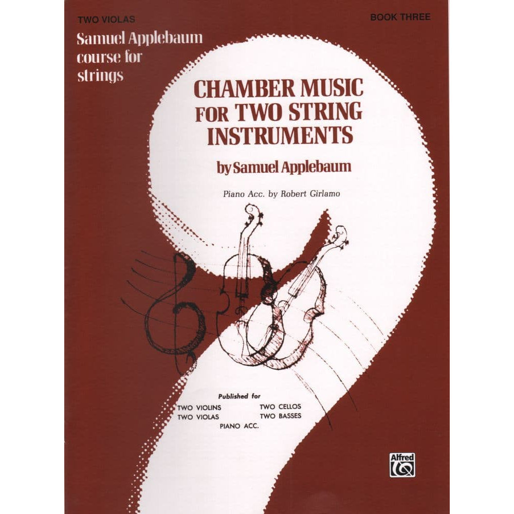 Applebaum, Samuel - Chamber Music For Two String Instruments - Book 3 for Viola - Belwin/Mills Publication