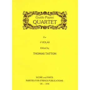 Papini, Guido - Quartet For Four Violas Score and Parts