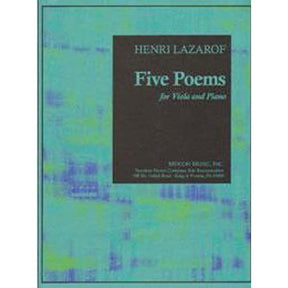 Lazarof, Henri - Five Poems - Viola and Piano - Merion Music, Inc