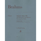 Brahms, Johannes - Sonatas Nos 1 and 2, Op 120 - for Viola and Piano - Henle Verlag URTEXT Edition