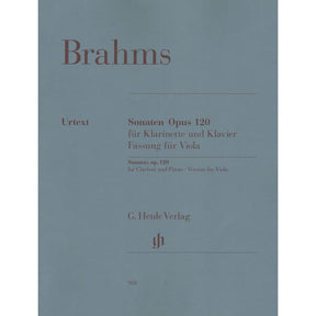 Brahms, Johannes - Sonatas Nos 1 and 2, Op 120 - for Viola and Piano - Henle Verlag URTEXT Edition