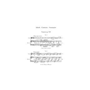 Brahms, Johannes - Sonatas Nos 1 and 2, Op 120 - for Viola and Piano - Henle Verlag URTEXT Edition