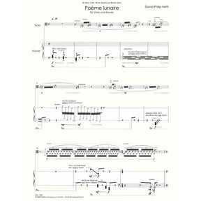 Hefti, David Philip - Poème Lunaire - Viola and Piano - Edition Kunzelmann