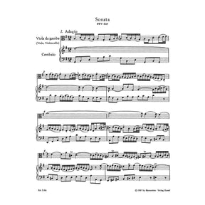 Bach, JS - 3 Viola da Gamba Sonatas BWV 1027 1029 for Viola and Piano - Arranged by Eppstein - Barenreiter Verlag URTEXT Edition