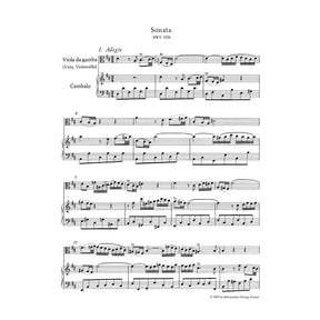 Bach, JS - 3 Viola da Gamba Sonatas BWV 1027 1029 for Viola and Piano - Arranged by Eppstein - Barenreiter Verlag URTEXT Edition