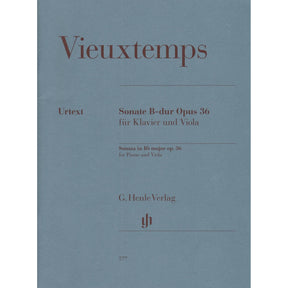 Vieuxtemps, Henri - Sonata in B-flat Major, Opus 36 - for Viola and Piano - edited by Peter Jost - G Henle Verlag URTEXT